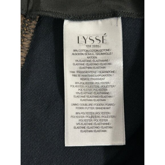 LYSSÉ Women's Knit Denim Leggings With Side Detail in Indigo - Size XL - NWT - Picture 9 of 10